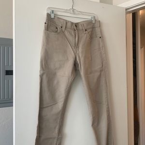 Levi’s 511 | tan slim straight jean